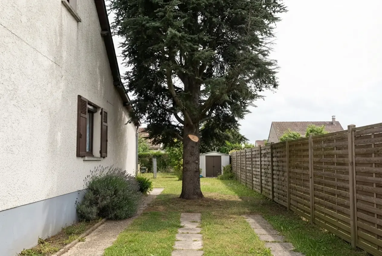Cèdre sécurisé après élagage doux à Saint-Doulchard